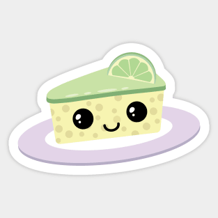 Cute lime cheesecake Sticker